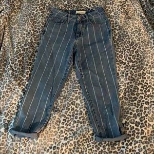 stripped mom jeans from pacsun